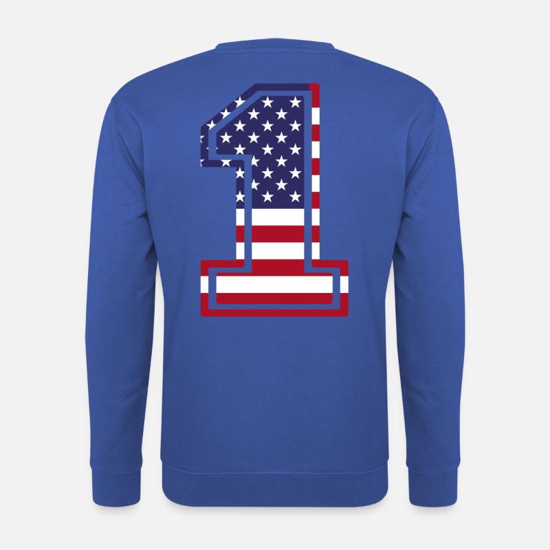 USA - Unisex Pullover - Royalblau