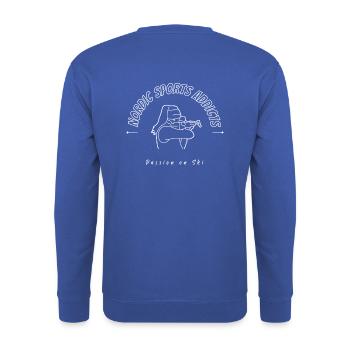 Nordic Sports Addicts - Biathlon - Unisex Sweatshirt - royal blue - Back - Michal (187cm)