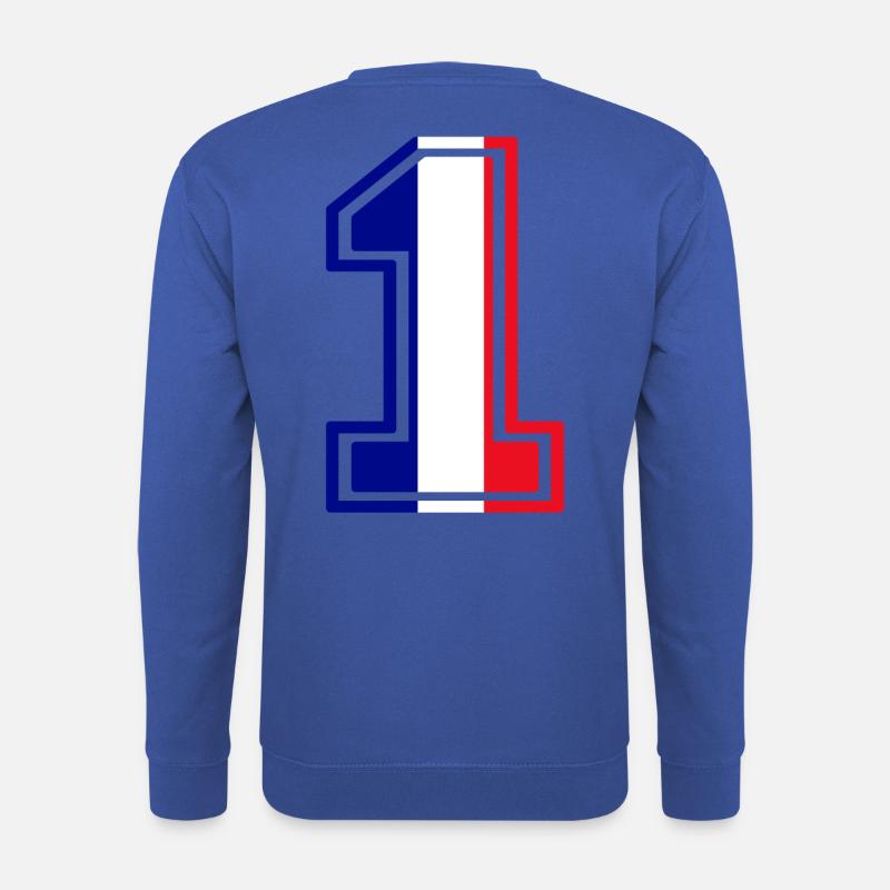 Frankreich Nummer 1 - Unisex Pullover - Royalblau