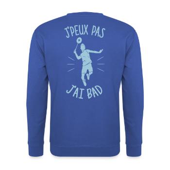 JJPBAD - Sweat-shirt Unisexe - bleu royal - Dos - Michal (187cm)