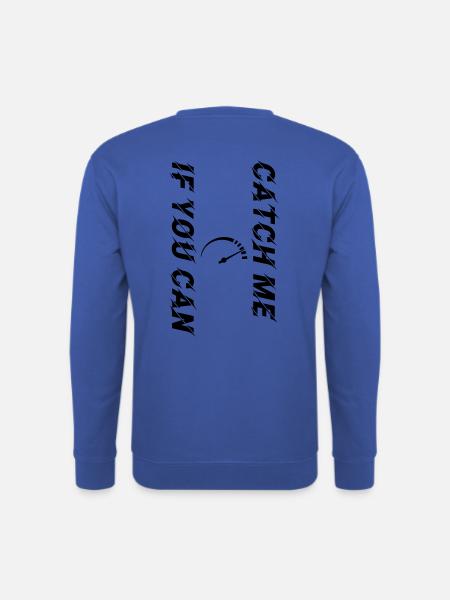 Catch Me If You Can Tacho schwarz personalisierbar - Unisex Pullover - Royalblau