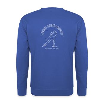 Passion on Ski - Unisex Sweatshirt - royal blue - Back - Michal (187cm)