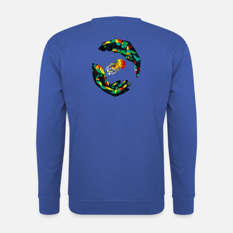 Geometrischer Quallenring - Unisex Pullover - Royalblau
