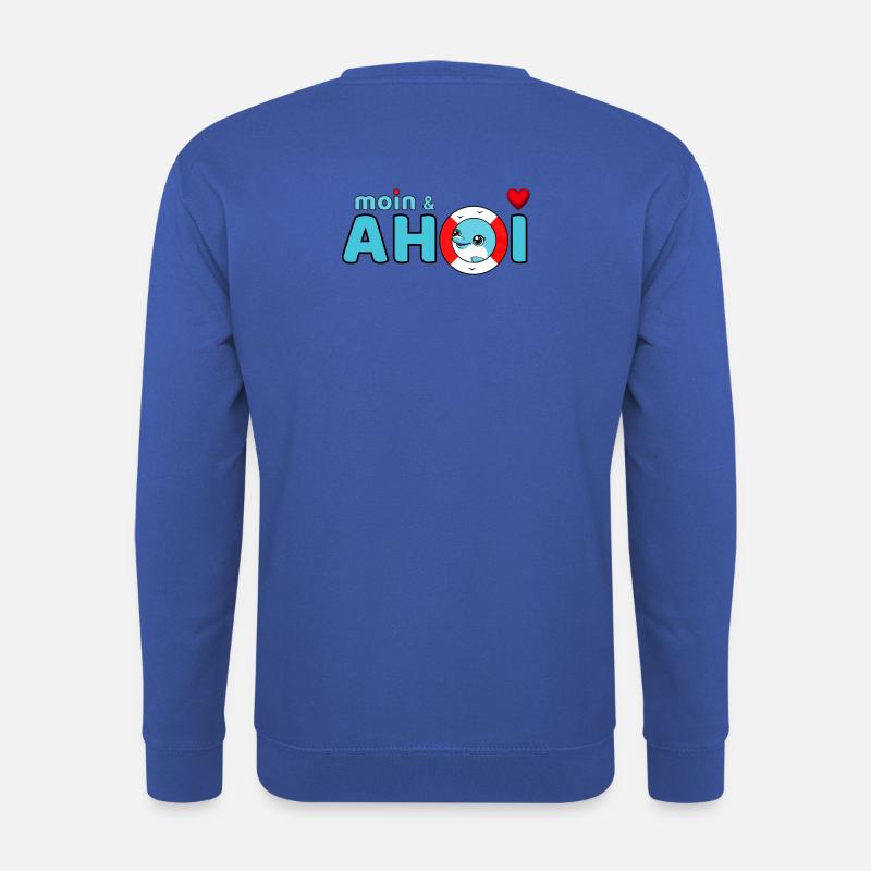 Moin und Ahoi - Unisex Pullover - Royalblau