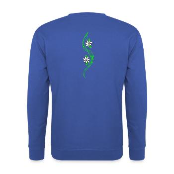TAITIARE (citron vert) - Sweat-shirt Unisexe - bleu royal - Dos - Michal (187cm)
