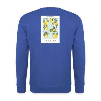 Zitronen - Unisex Pullover - Royalblau - Hinten - Michal (187cm)