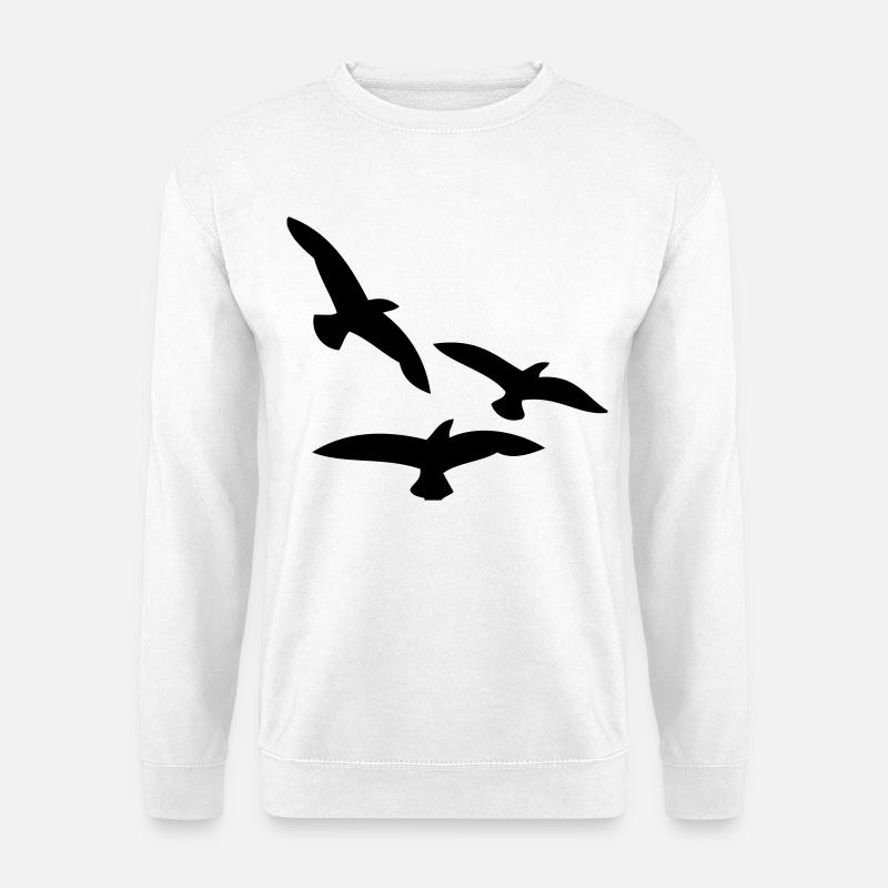 Vögel - Unisex Pullover - Weiß