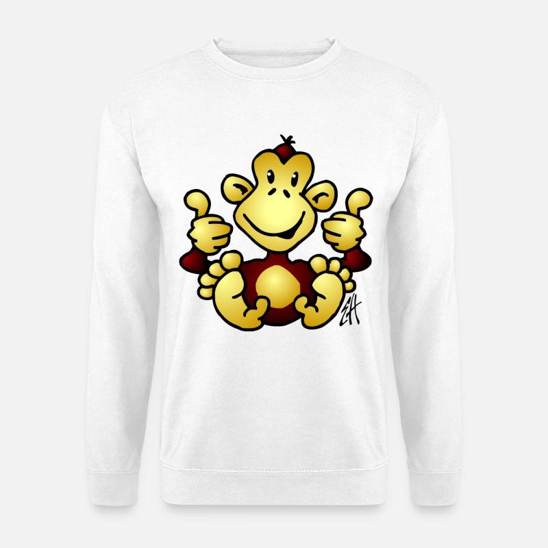 Monkey - Unisex Sweatshirt - white