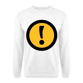 Achtung | Attention - Sweat-shirt Unisexe - blanc - Devant