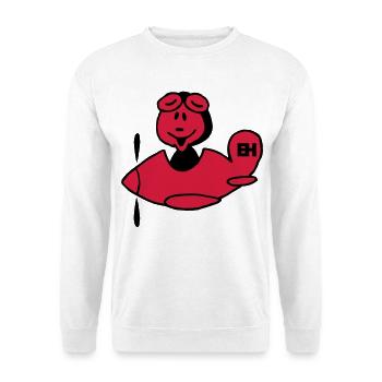 Flugzeug - Unisex Pullover - Weiß - Vorne