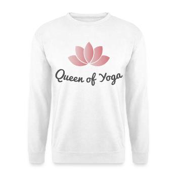 yoga - Unisex Pullover - Weiß - Vorne