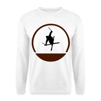 Ski Springer Logo - Unisex Pullover - Weiß - Vorne