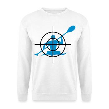 Canoeing in the crosshairs - Unisex Sweatshirt - white - Front