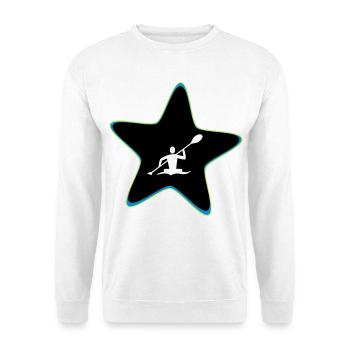 Kayak star - Unisex Sweatshirt - white - Front