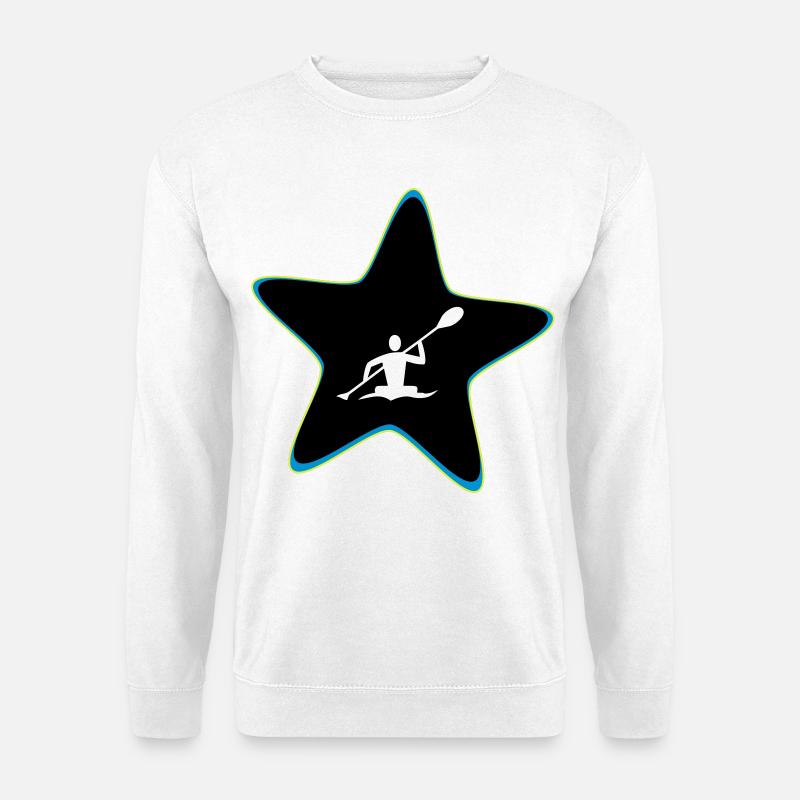 Kajak Stern - Unisex Pullover - Weiß