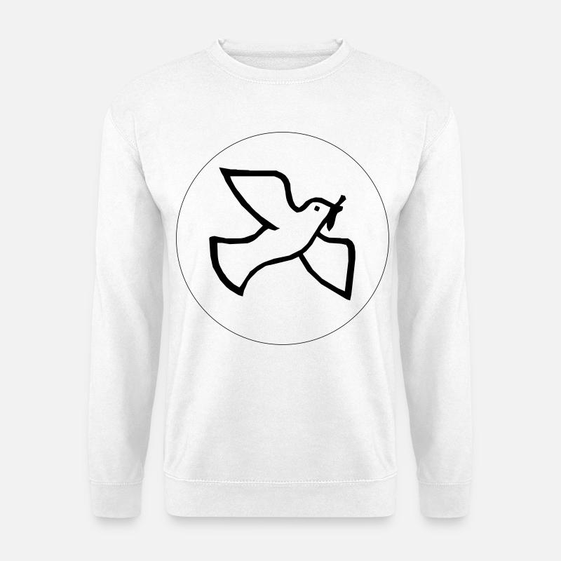 Friedenstaube - Unisex Pullover - Weiß