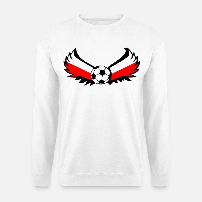 Fussball Polen - Unisex Pullover - Weiß