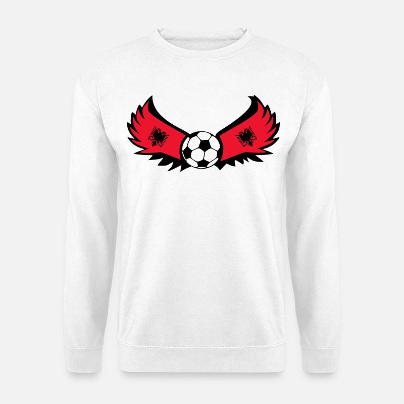 Fussball Albanien - Unisex Pullover - Weiß