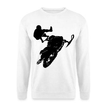 Snowmobile cleasanna tiománaí - Unisex Sweatshirt - white - Front