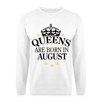 Queens August - Unisex Pullover - Weiß - Vorne