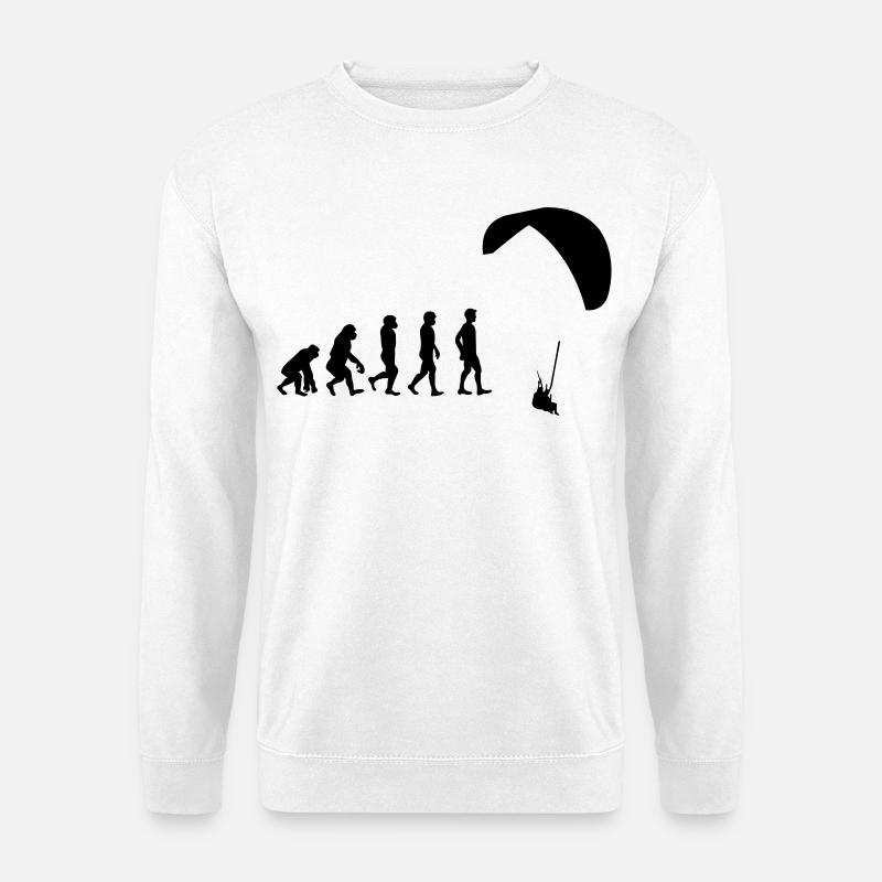 Evolution Gleitschirm - Unisex Pullover - Weiß