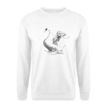 Swan - Sweat-shirt Unisexe - blanc - Devant