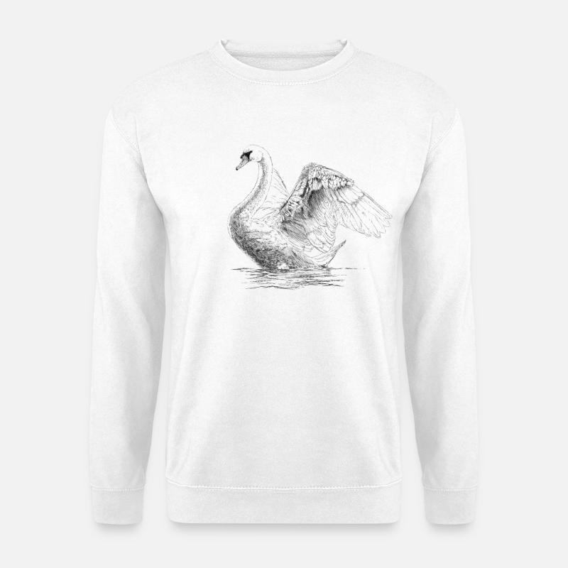 Schwan - Unisex Pullover - Weiß