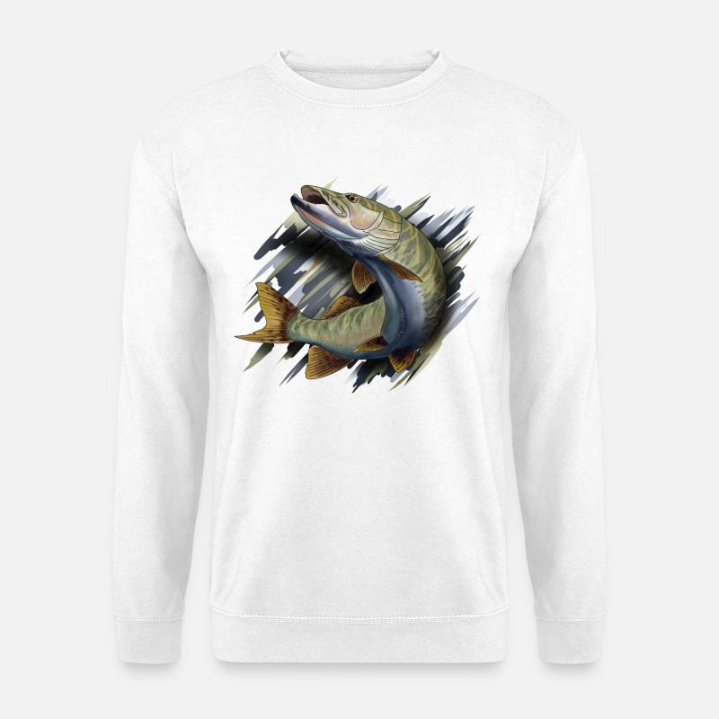 Hecht - Unisex Pullover - Weiß