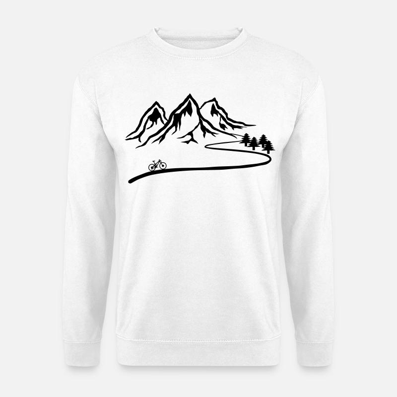 Mountainbike Trail - Unisex Pullover - Weiß