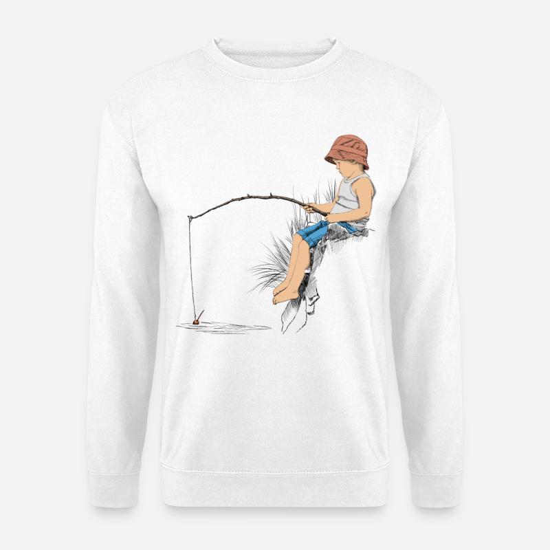 Angler - Unisex Pullover - Weiß