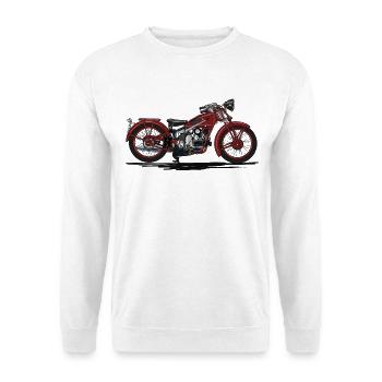Retro motorcycle - Unisex Sweatshirt - white - Front