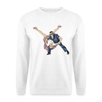 Rock and Roll - Unisex Pullover - Weiß - Vorne