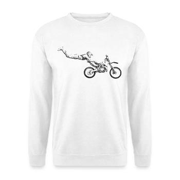motocross freestyle - Unisex Sweatshirt - white - Front