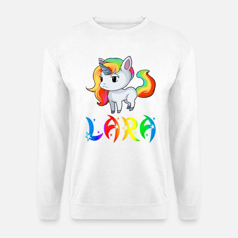 Lara Einhorn - Unisex Pullover - Weiß