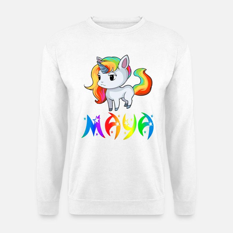Maya Einhorn - Unisex Pullover - Weiß
