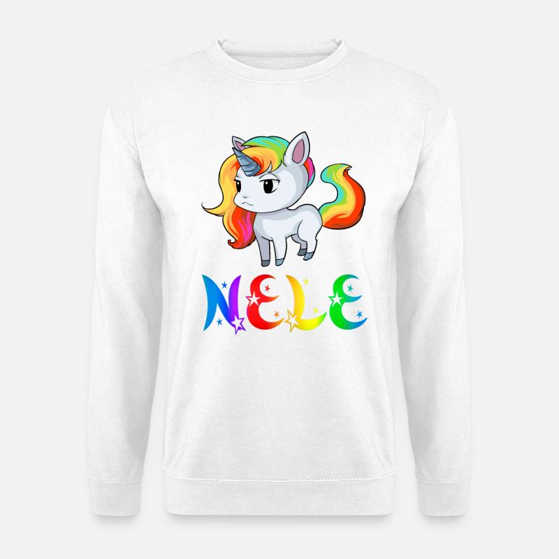 Nele Einhorn - Unisex Pullover - Weiß