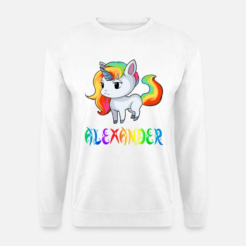 Alexander Einhorn - Unisex Pullover - Weiß