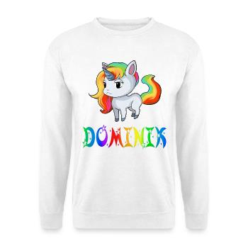 Dominik Einhorn - Unisex Pullover - Weiß - Vorne