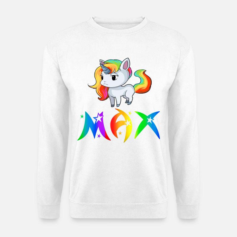 Einhorn Max - Bluza unisex - biały