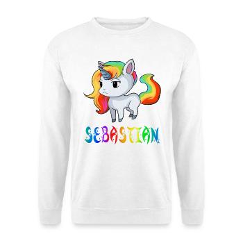 Unicorn Sebastian - Unisex Sweatshirt - white - Front