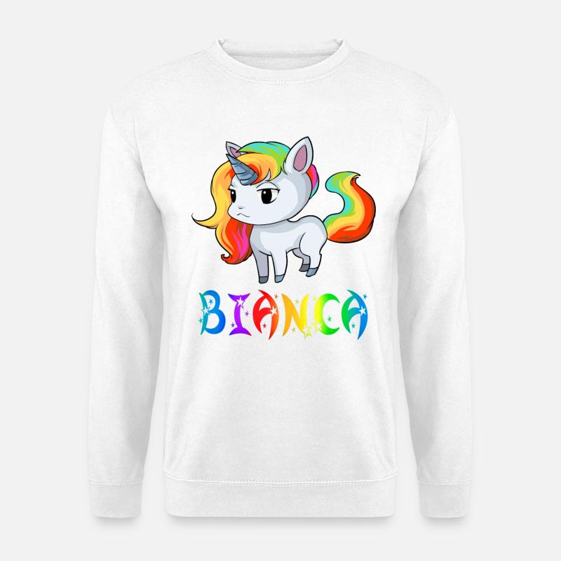 Einhorn Bianca - Unisex Pullover - Weiß