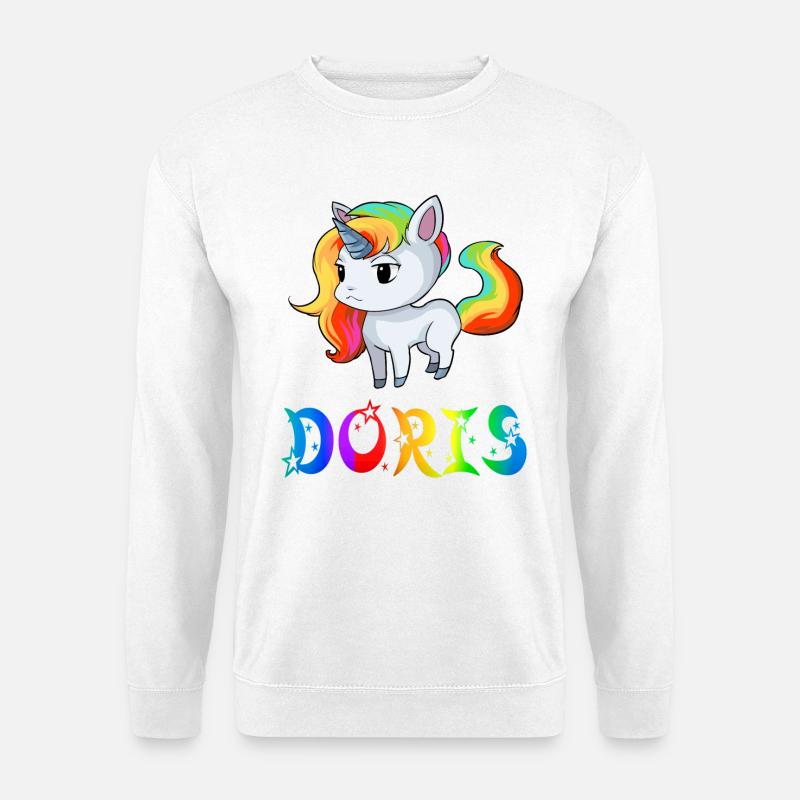 Einhorn Doris - Unisex Pullover - Weiß