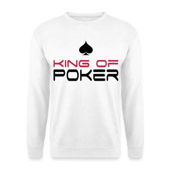 poker - Sweat-shirt Unisexe - blanc - Devant