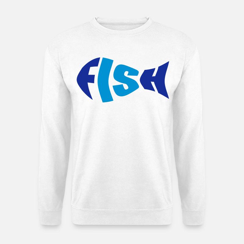 Fisch - Unisex Pullover - Weiß