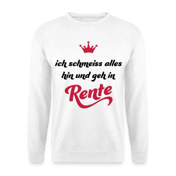 Ruhestand - Unisex Pullover - Weiß - Vorne