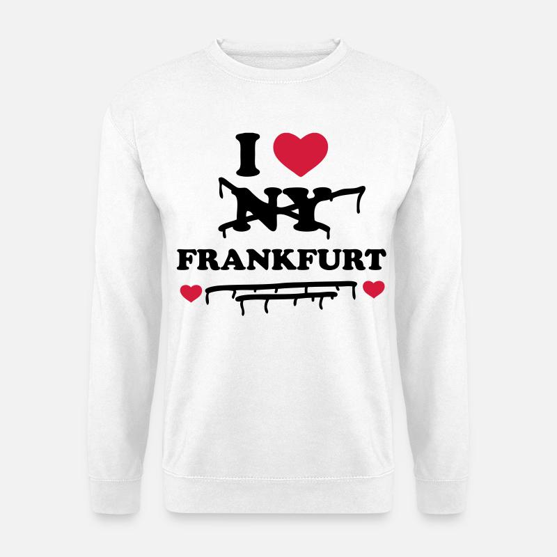 I Don't Love NY sondern Frankfurt - Unisex Pullover - Weiß