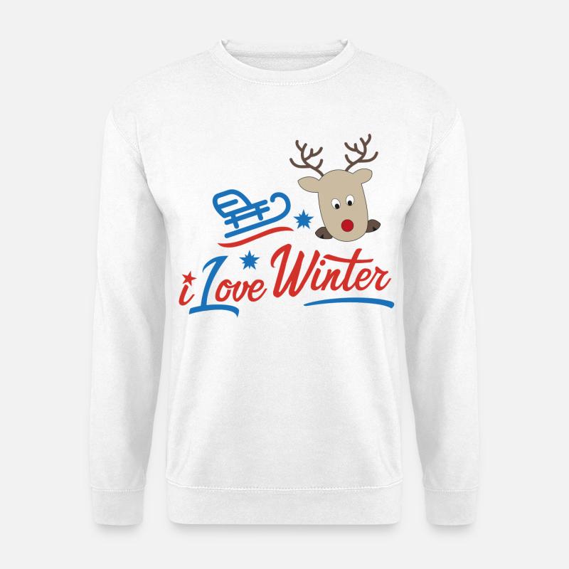 Winter - Unisex Pullover - Weiß