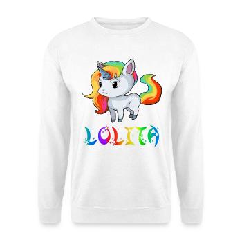licorne Lolita - Sweat-shirt Unisexe - blanc - Devant