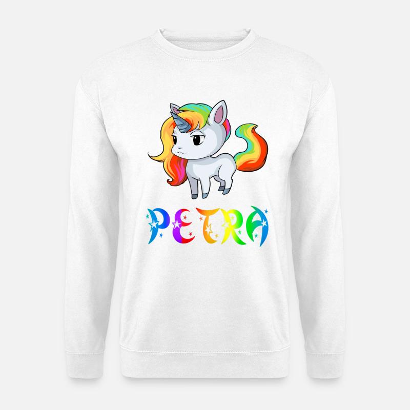 Einhorn Petra - Unisex Pullover - Weiß