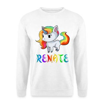 Einhorn Renate - Unisex Pullover - Weiß - Vorne